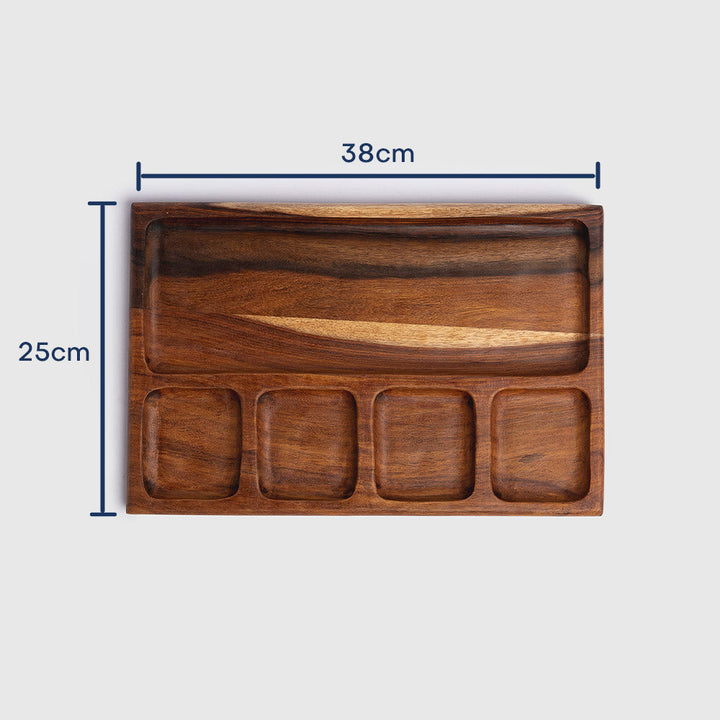 Dipping Wooden Plate