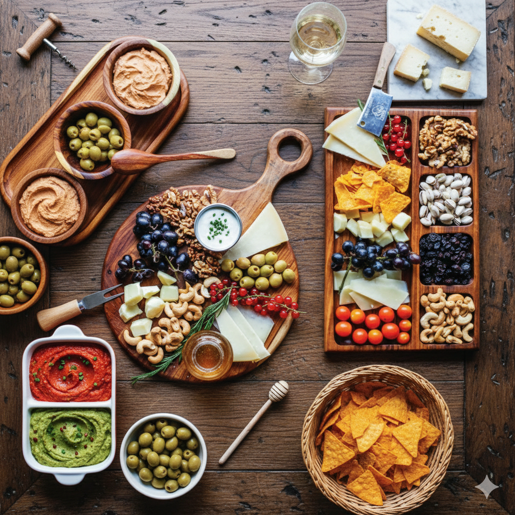 Dipping Wooden Plate