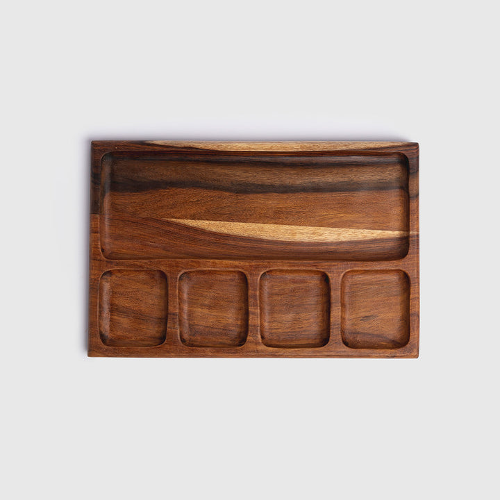 Dipping Wooden Plate