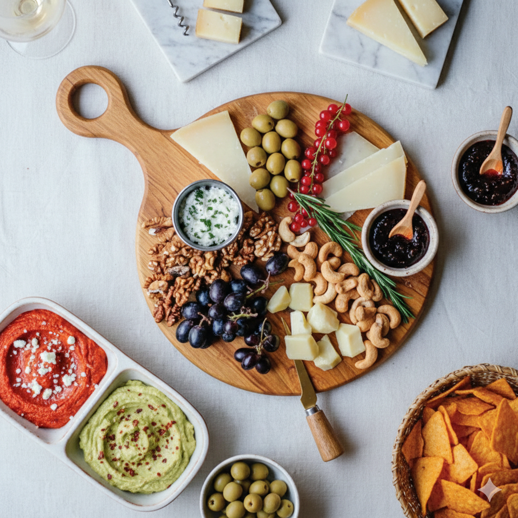 round wooden cutting board